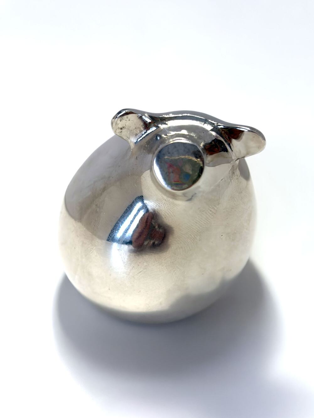 Vintage Dansk Japan Silver Plated Zinc Pig Paperweight Figurine